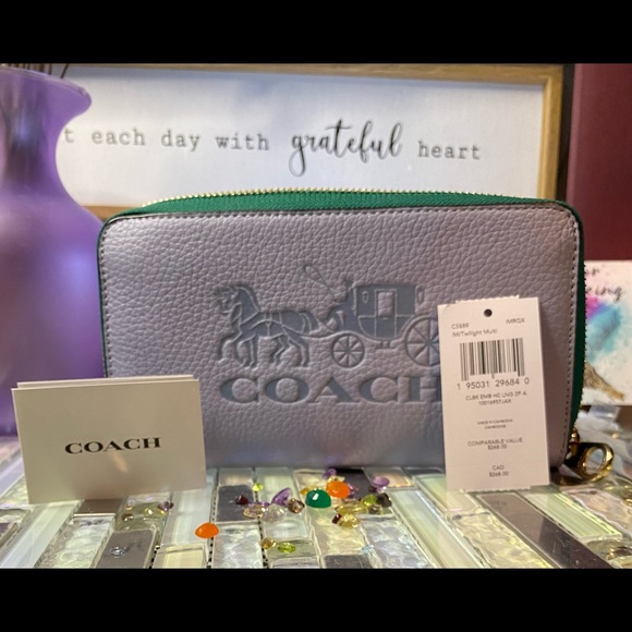 Coach Handbags - Long Zip around Wallet in color block